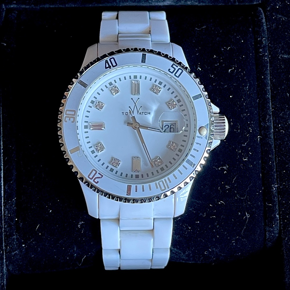 Unisex White Toywatch plasteramic